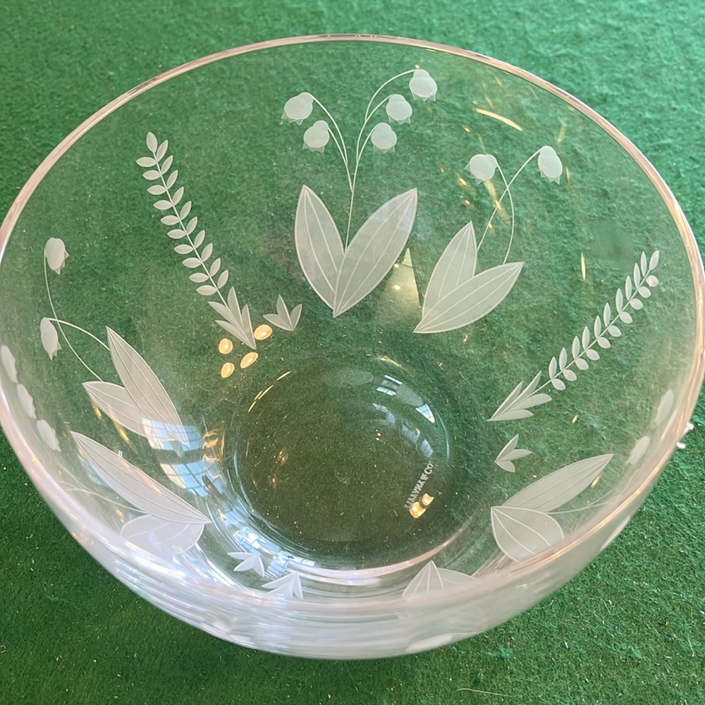 Tiffany and Co glass bowl